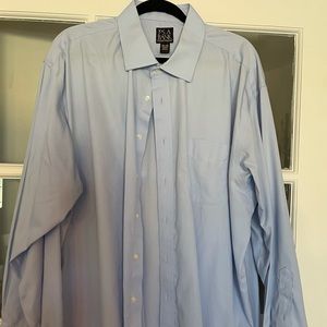 Men’s LS Blue Button Down Dress Shirt